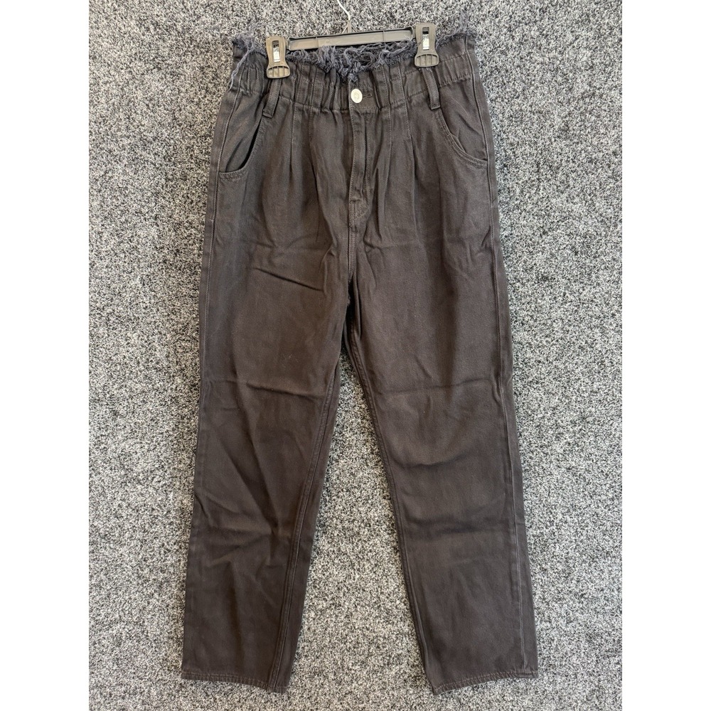 Hudson Jeans Womens Size 27‎ Black High Rise Straight Leg Ankle Cotton Blend
